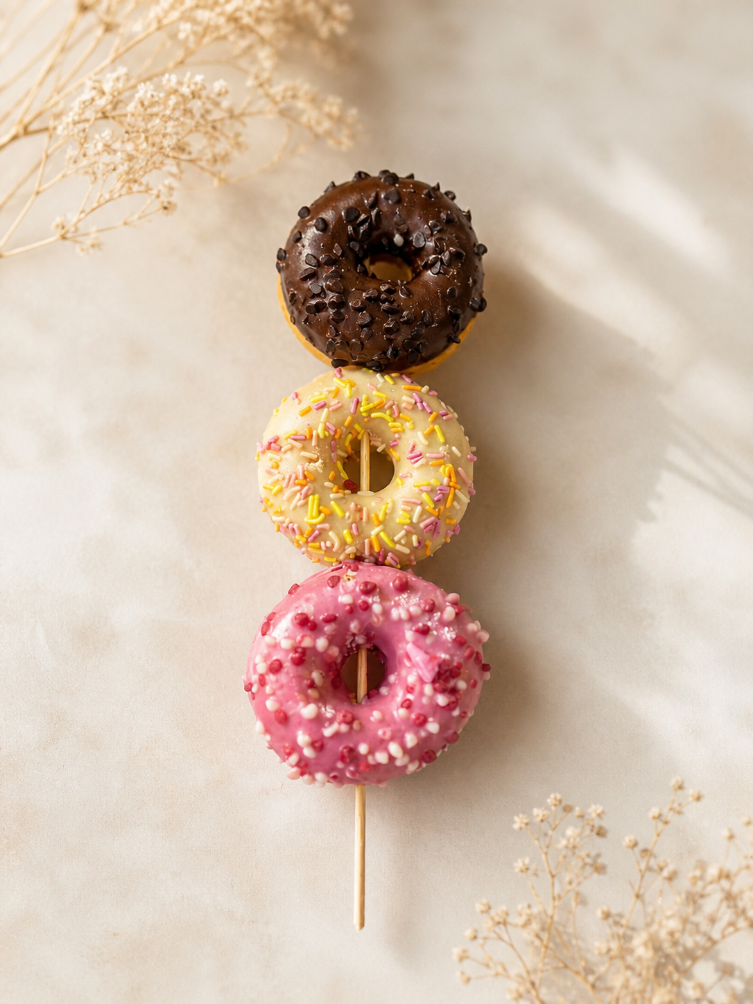 Mini donut brochette